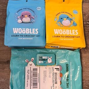 The Woobles Learn to Crochet Kit Pierre The Penguin x2